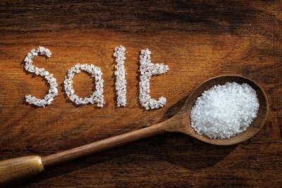 Word salt written with salt