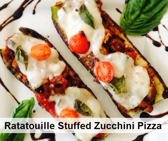 healthy ratatouille stuffed zucchini pizza recipe