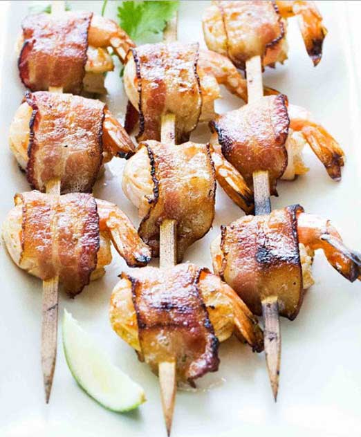 Chipotle Lime Bacon-Wrapped Shrimp