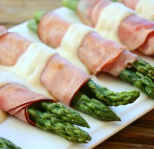 Ham Rolled Asparagus