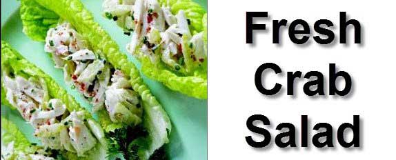 Fresh crab salad