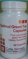 Bottle of optimal green tea