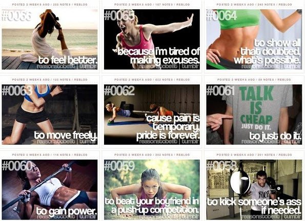 reasons to be fit collage